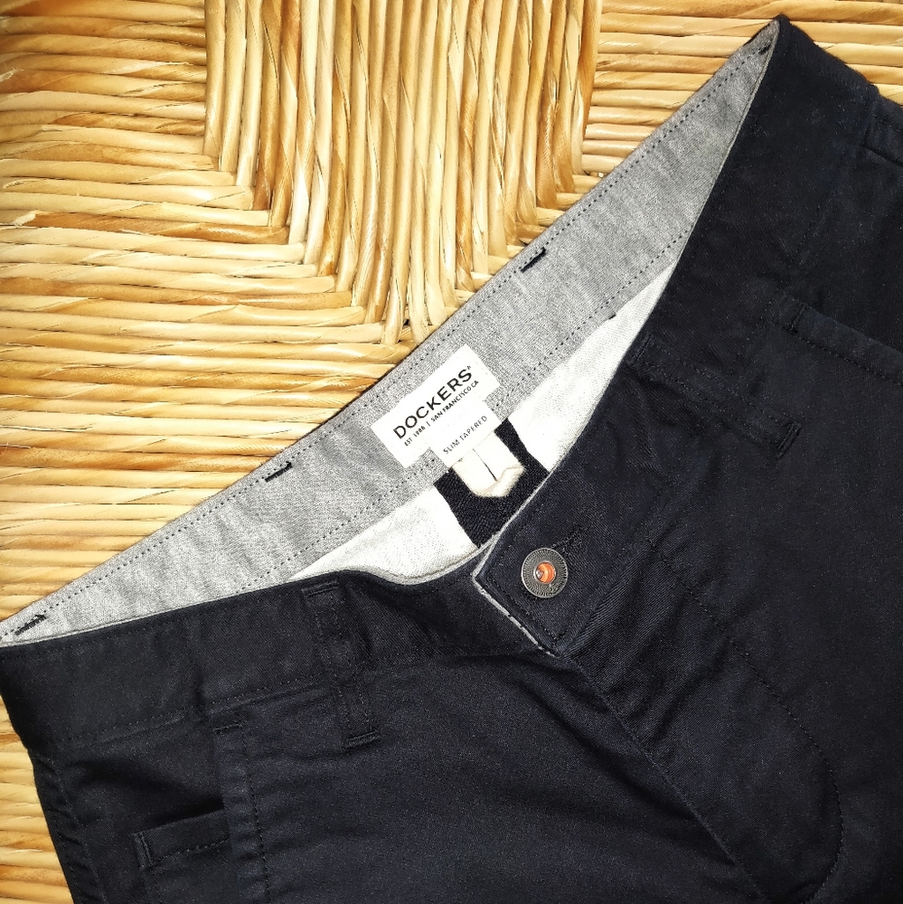 Men's Docker's Black Slim Tapered Pants